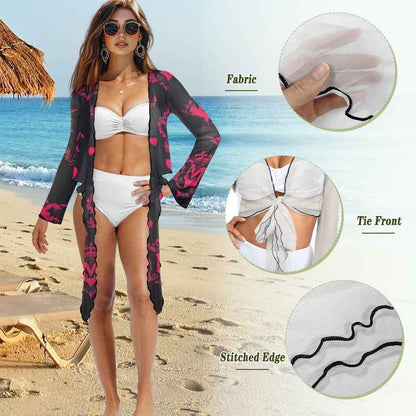 Women's tie cropped shirt