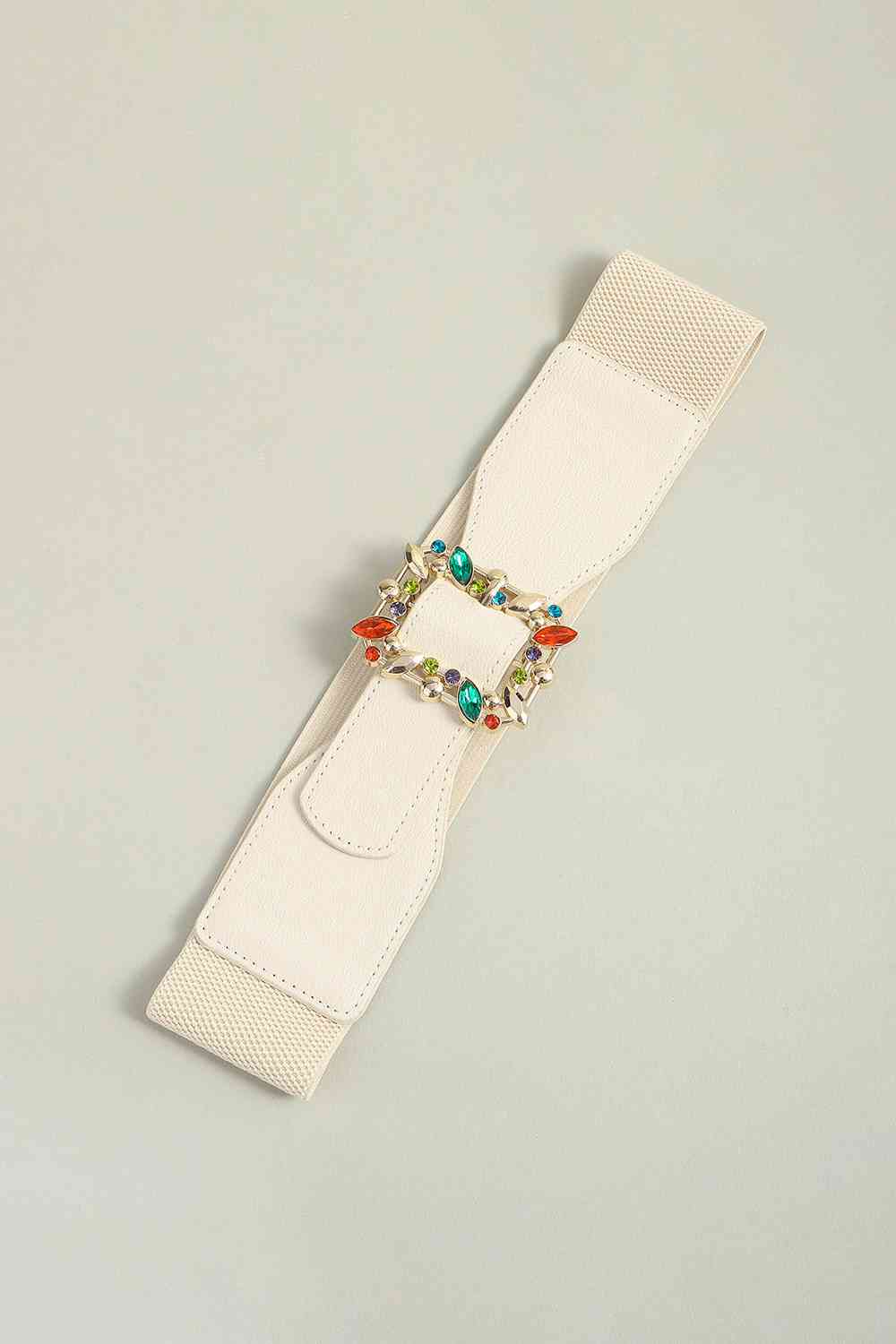 Multicolored Leaf Buckle Elastic Belt - Munsieur