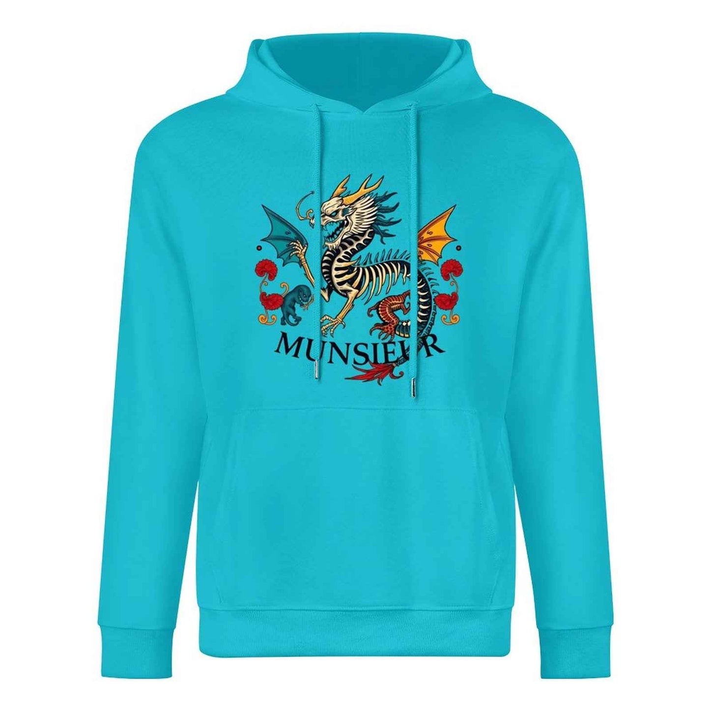 Munsieur Inferno Crest: Dragon Hoodie for Men - Munsieur