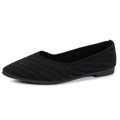 Mesh Point Toe Solid Color Slip-Ons - Munsieur