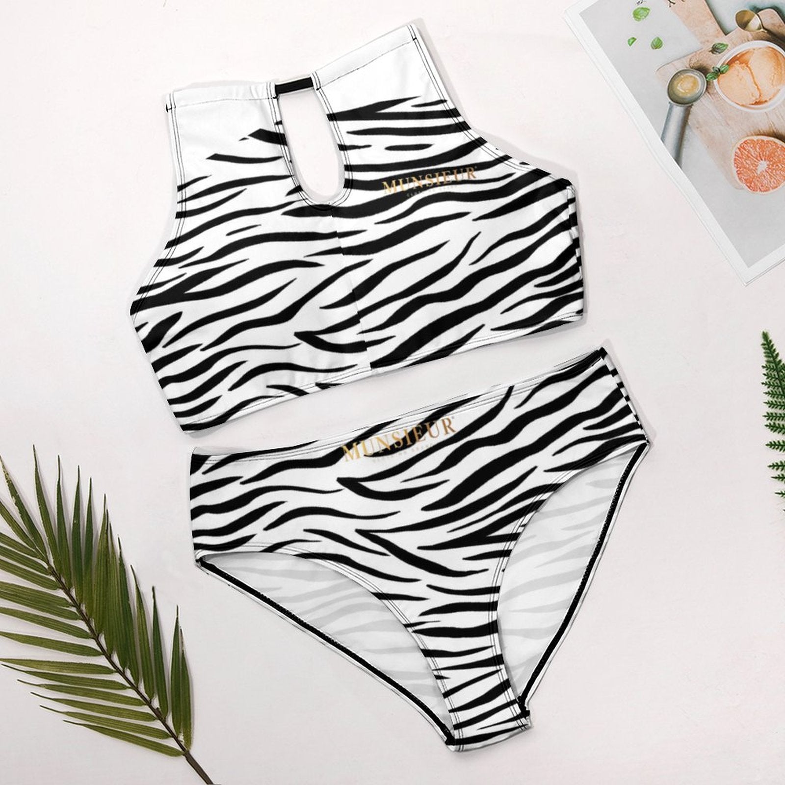 Munsieur Boudoir Zebra Print Lingerie – Drape Yourself in Desire! - Munsieur