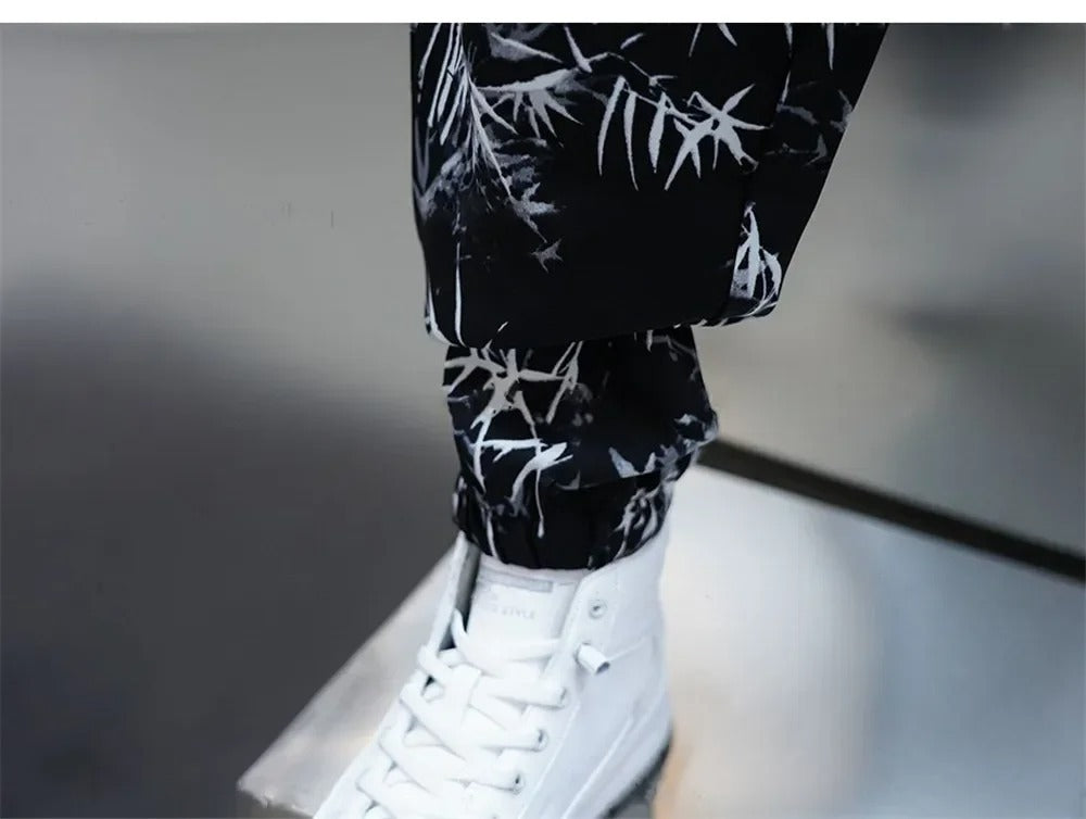 Men's Summer Loose fit Floral Patterned Casual Harem Pants