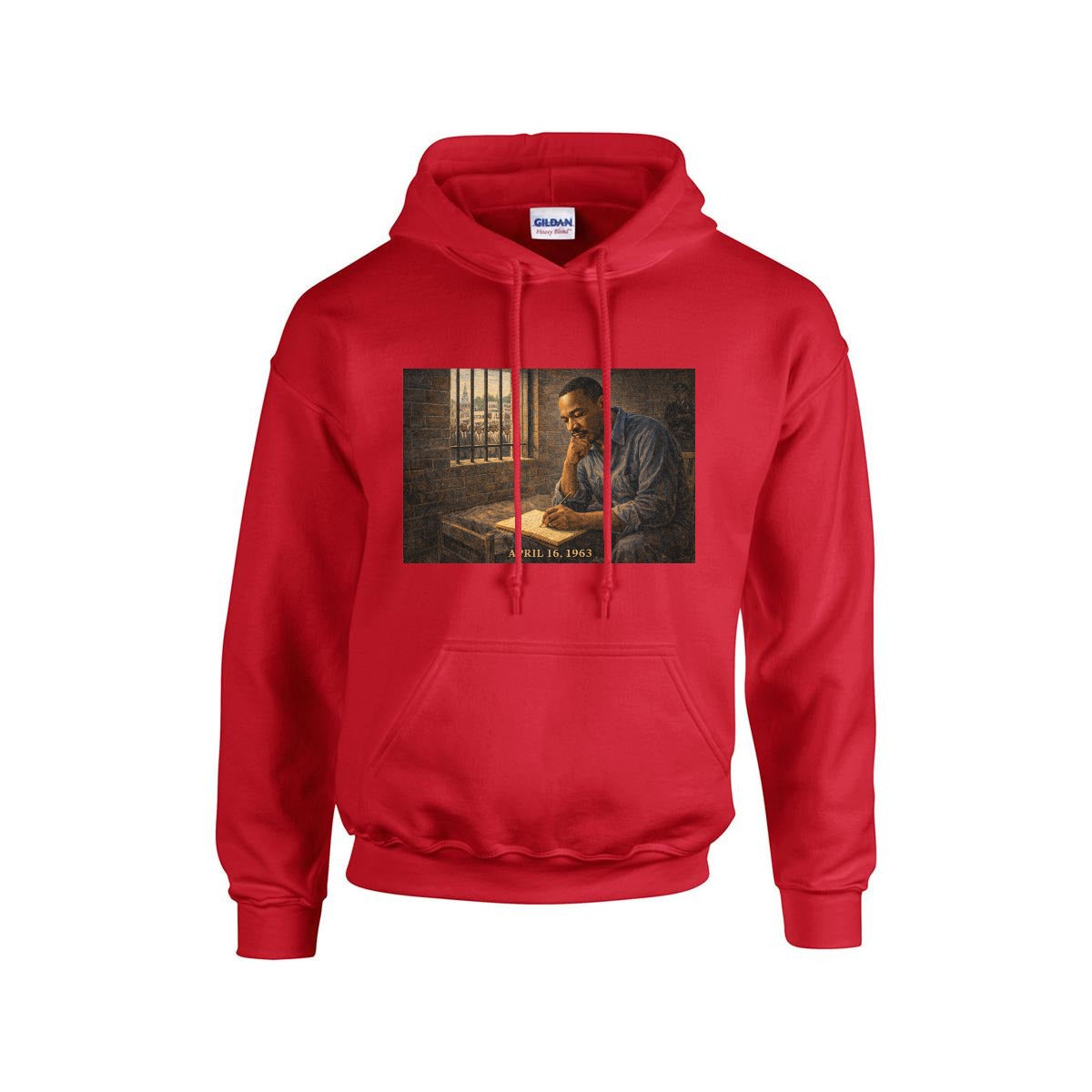 Men's MLK Hoodie "The Incarceration" - USA Printed Double Sided