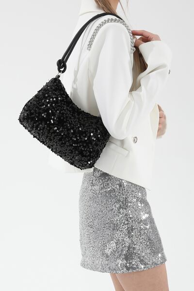 Sequin Double Strap Shoulder Bag - Munsieur