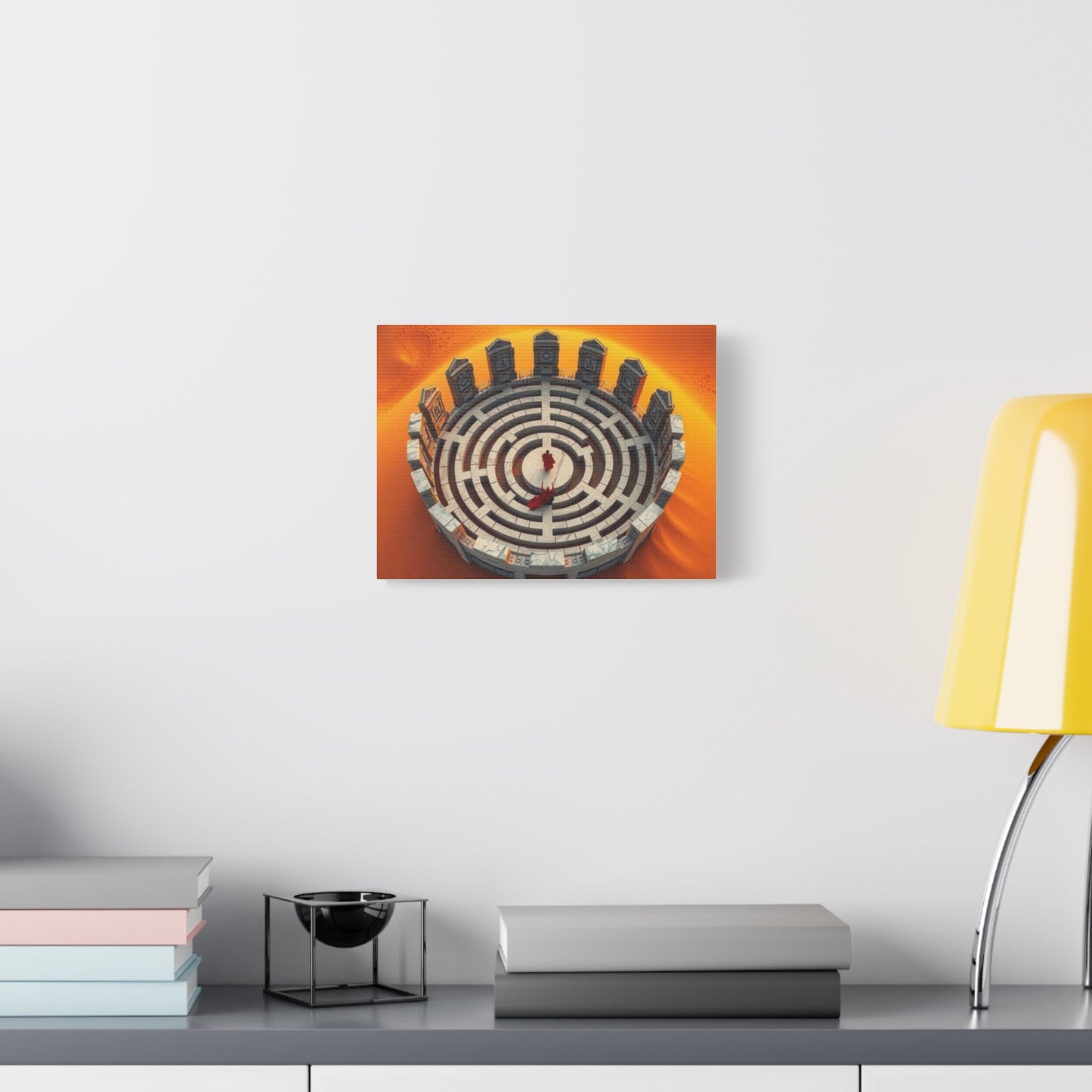 Stunning Matte Canvas Art Print, "Spiritual Divide" Home Decor, Unique Gift, Modern Wall Art, Abstract Design, Ideal for Meditation Spaces