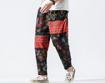 Chinese Style Lantern Nine Pants