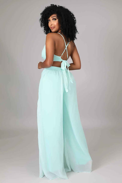 New Solid Color Casual Loose Chiffon Women Jumpsuit