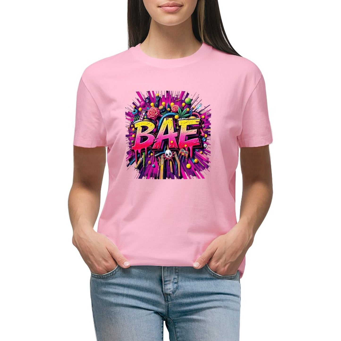 T-Shirts for Women "Bae" Streetwear Crown Co. 👑