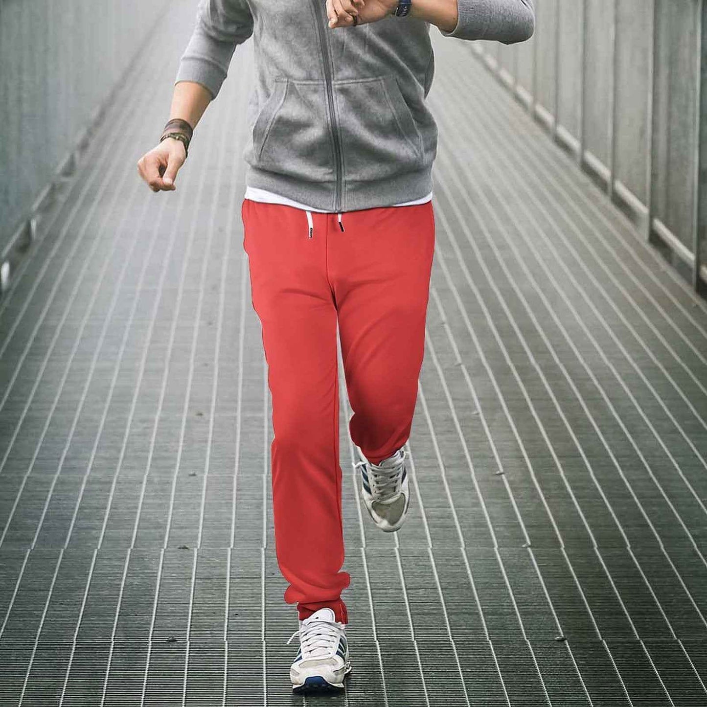 Men's Joggers Solid Color Breathable Polyester Blend