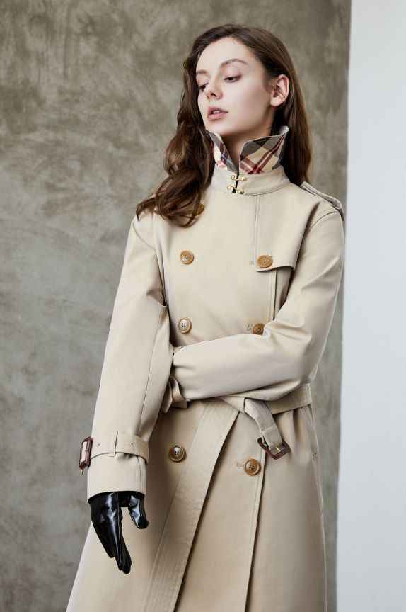 Elegant British Double Breasted Jacket for Women MUNSIEUR New Arrivals
