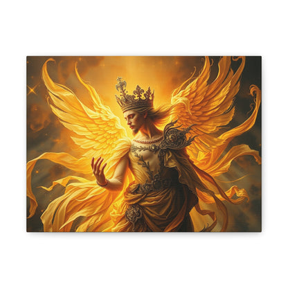 Radiant Angel Canvas, Fantasy Wall Art, Home Decor, Spiritual Gift, Inspirational Artwork, Modern Wall Decor