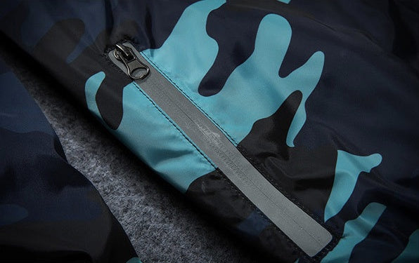 Men Fashion Brand Camouflage Coat Luminous Zipper MWJ011