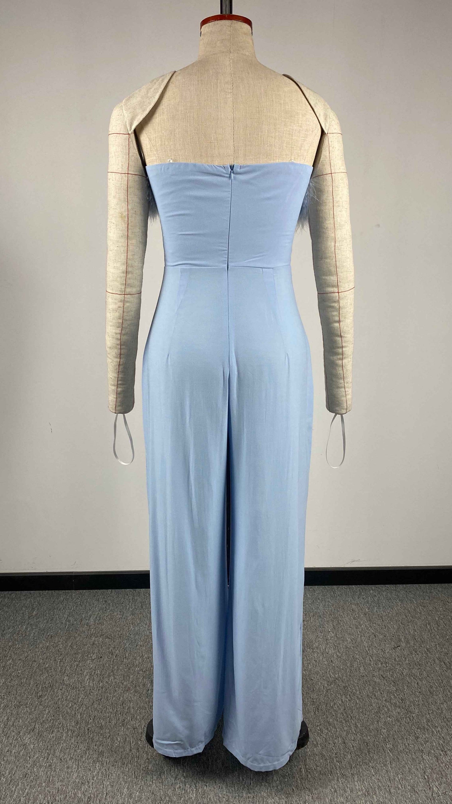 Feather Jumpsuit Casual