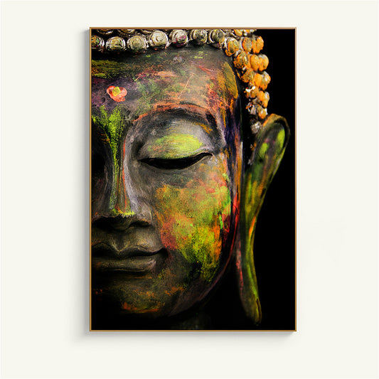 Buddha head portrait study decorative painting Art
