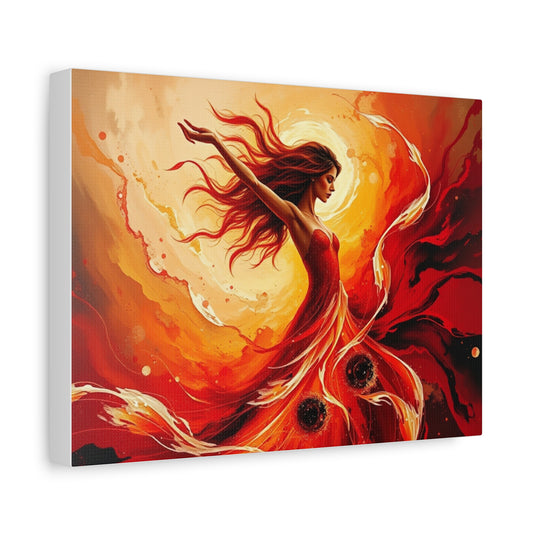Vibrant Art Canvas, Abstract Wall Decor, Gift for Art Lovers, Home Gallery, Boho Wall Art, Unique Gift Idea, Colorful Art Piece
