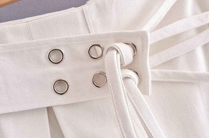 Pleated Skirt Summer Pleated Anti-Exposure A- line Skirt