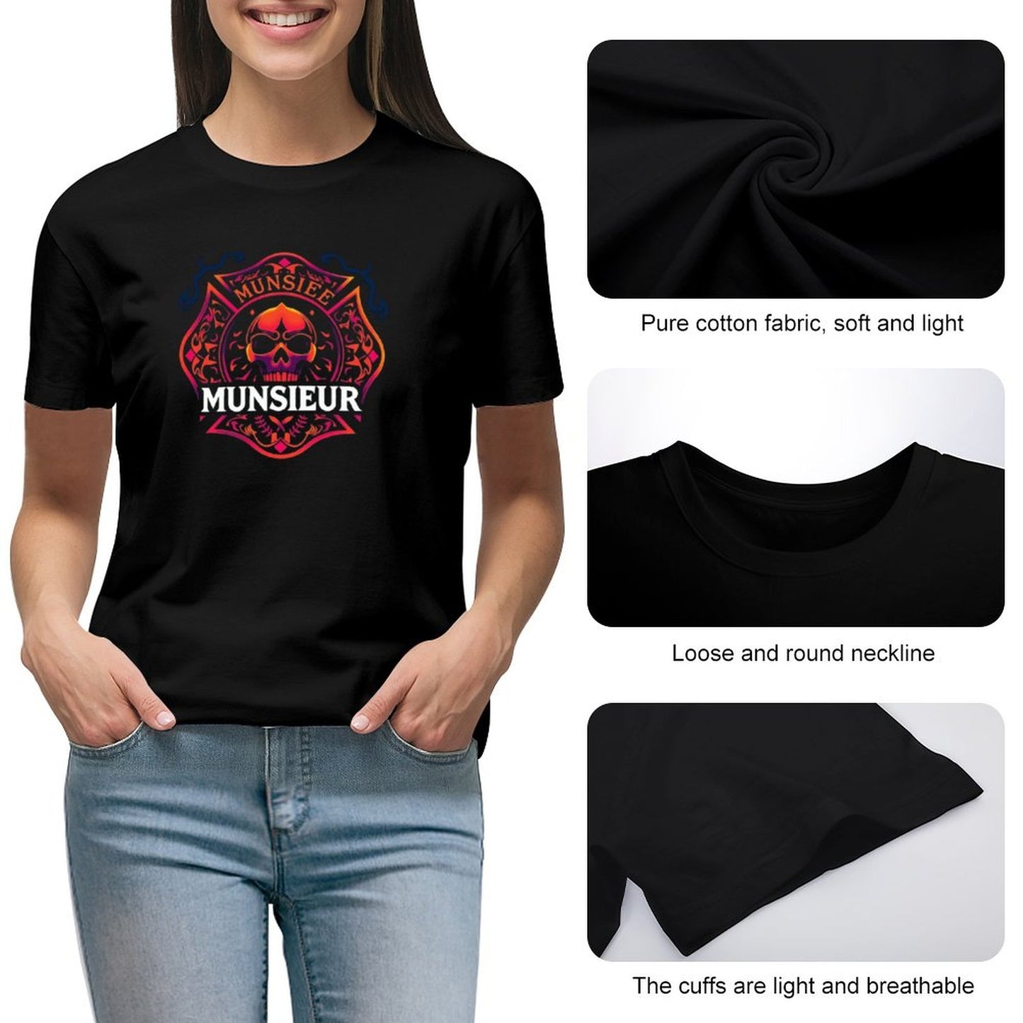 Munsieur Design for Women "The Firefighter's Wife" T-shirt