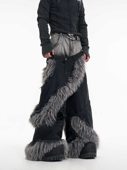 Two-piece Pu Handsome High-grade Pants For Men