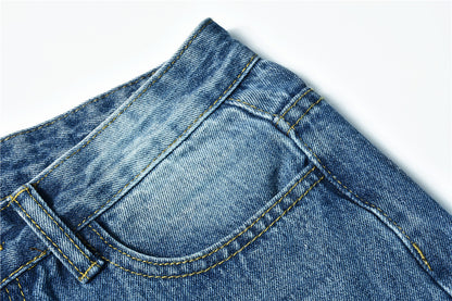 Ripped Jeans Personality Women's Jeans Comfortable Fit