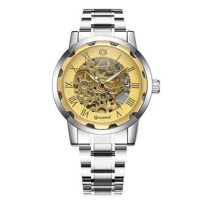 Strip Hollow Gold Manual Mechanical Watch