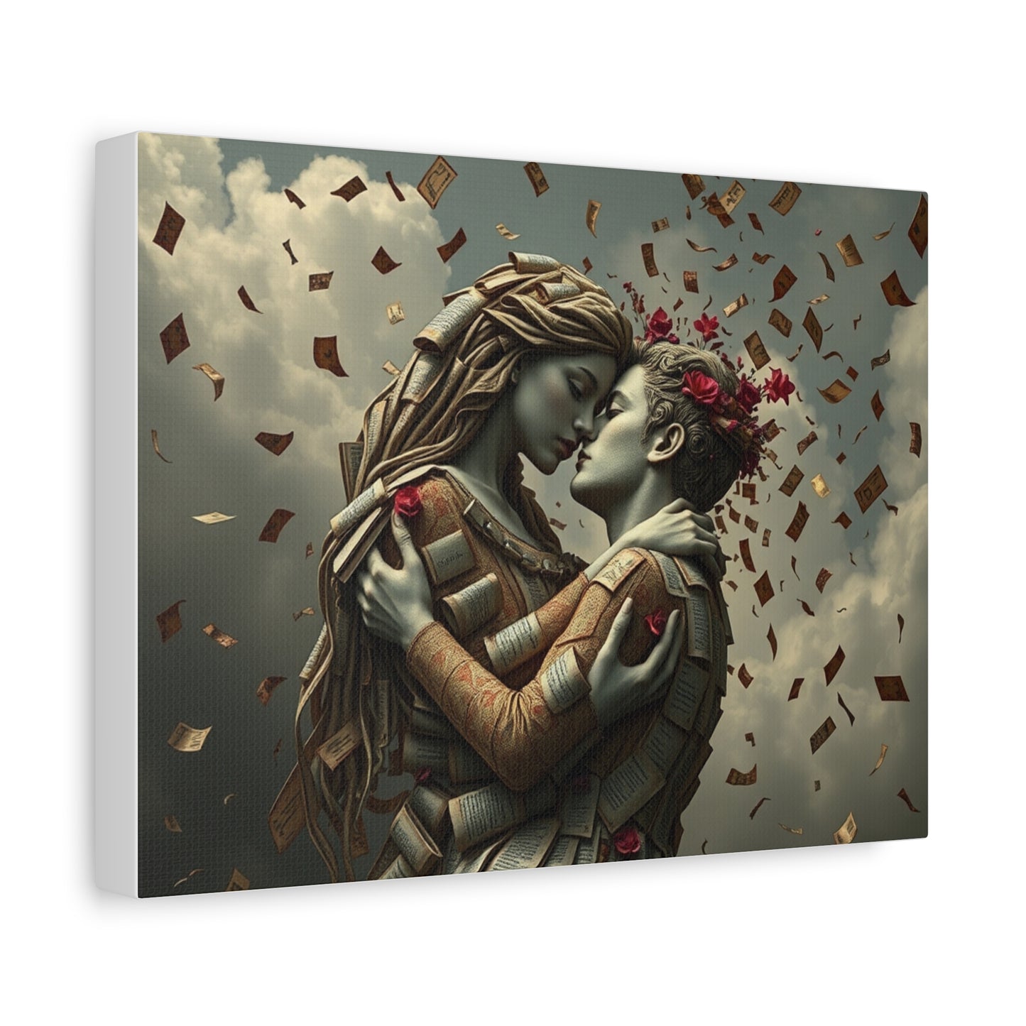 Romantic Canvas Wall Art, Love Decor for Couples, Unique Home Gift, Anniversary Decoration, Wedding Artwork