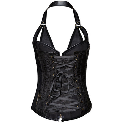 Sleeveless Corset Halter T-shirt
