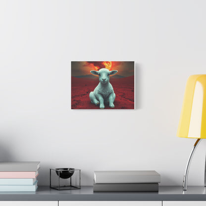 Surreal Sheep Canvas Art, Modern Wall Decor, Home Office Art, Gift for Animal Lovers, Unique Artwork