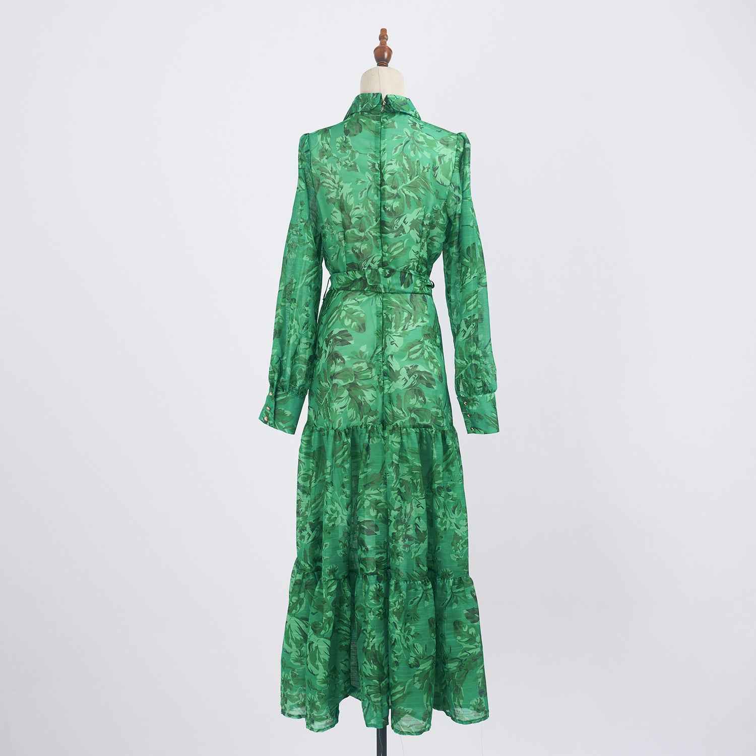 Summer New Elegant Printed Strap Waistband Gentle Dress