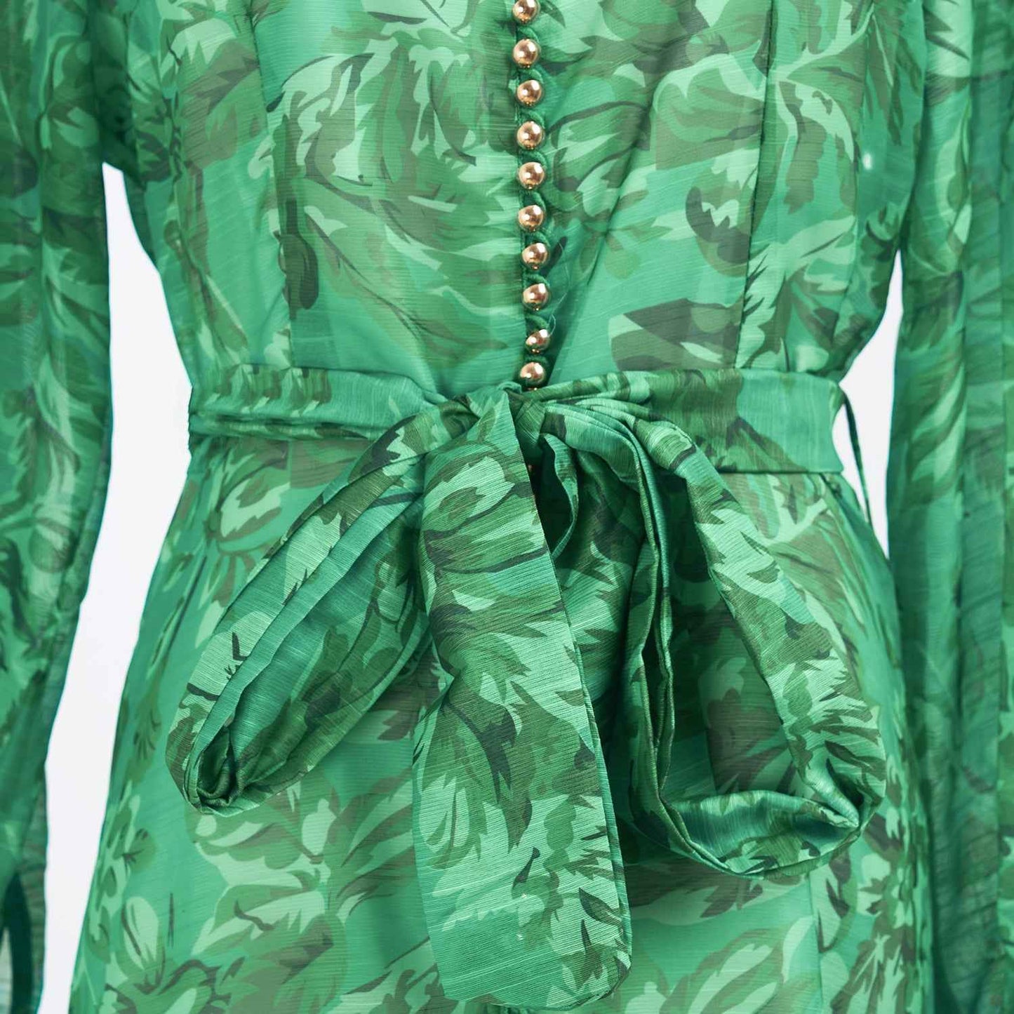 Summer New Elegant Printed Strap Waistband Gentle Dress
