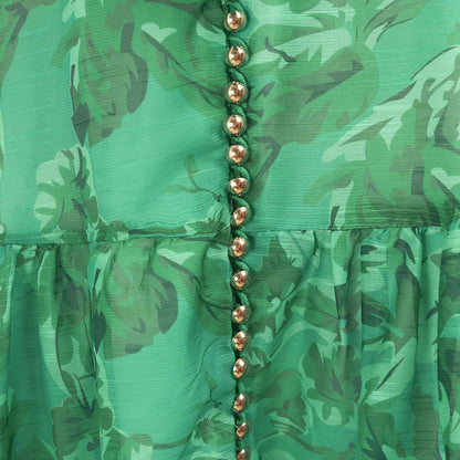 Summer New Elegant Printed Strap Waistband Gentle Dress