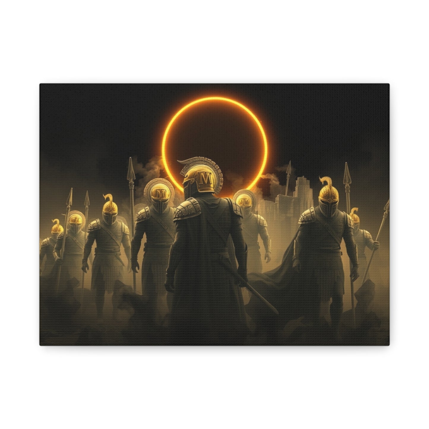 Epic Warrior Wall Art, Matte Canvas Print, Home Decor, Fantasy Art, Gift for Gamers, Movie Lovers, Historical Enthusiasts