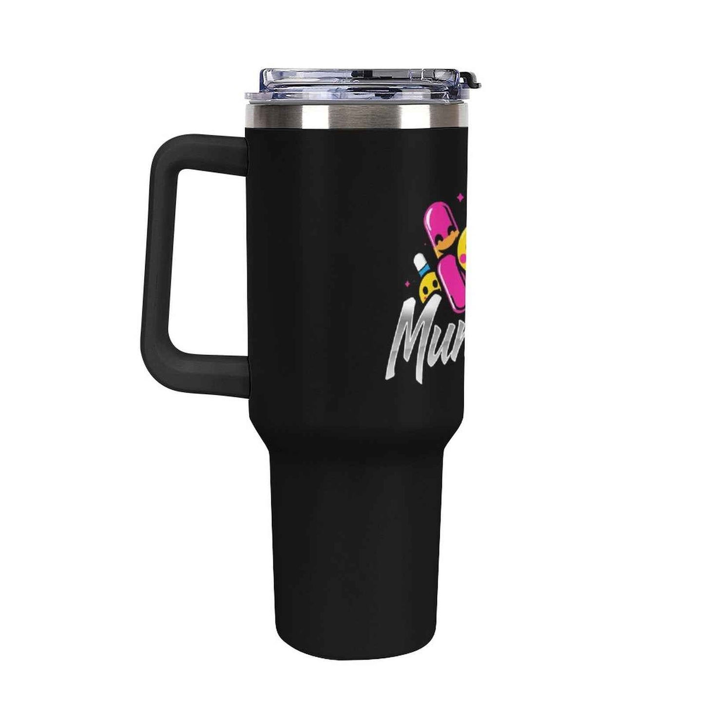 40oz Insulated Tumbler with Handle and Straw Munsieur Nurses Gift Doctors Thermos