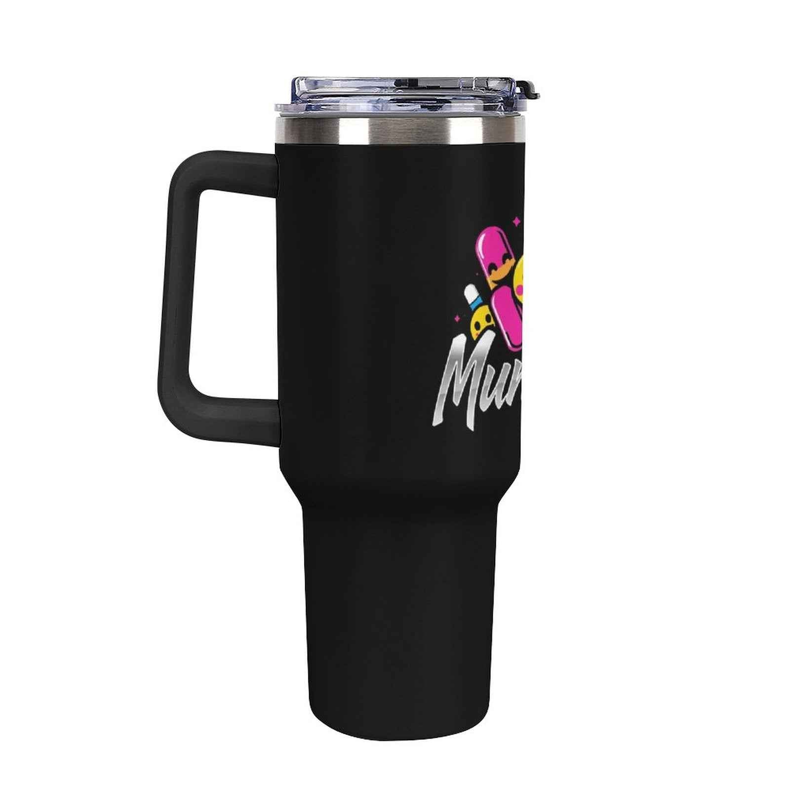 40oz Insulated Tumbler with Handle and Straw Munsieur Nurses Gift Doctors Thermos