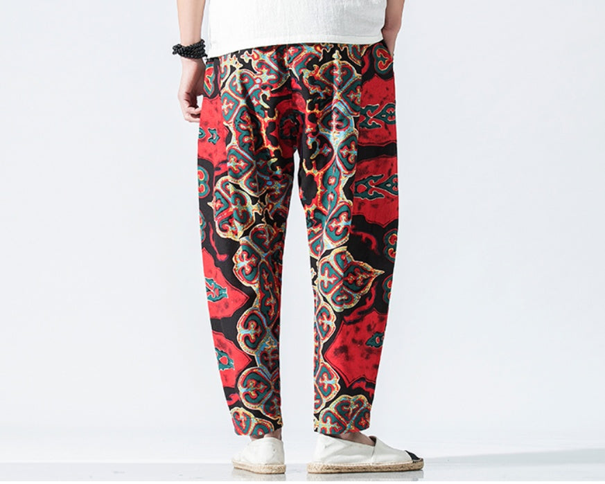 Chinese Style Lantern Nine Pants