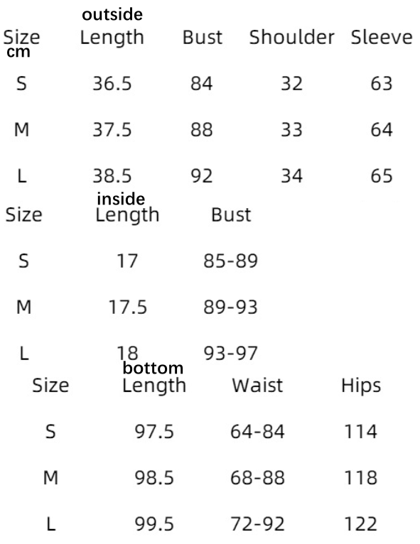 Sleepwear Three Piece Set Comfortable Pajamas Casual Bedset