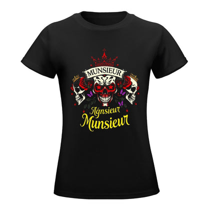 Munsieur Women's Custom T-Shirt "Agnsieur" Streetwear for Her