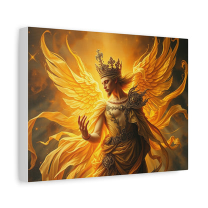 Radiant Angel Canvas, Fantasy Wall Art, Home Decor, Spiritual Gift, Inspirational Artwork, Modern Wall Decor