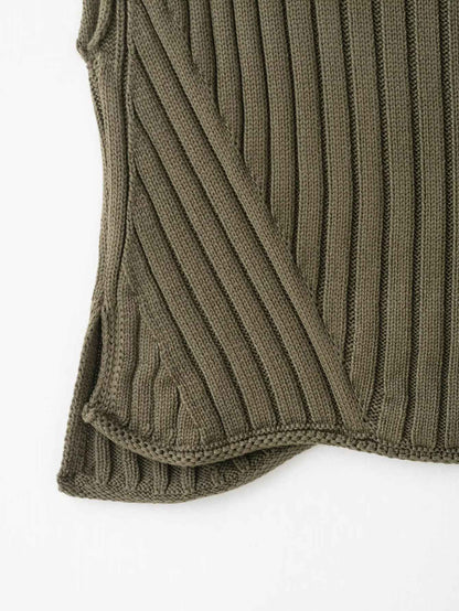 Turtleneck Knit Sweater Vest