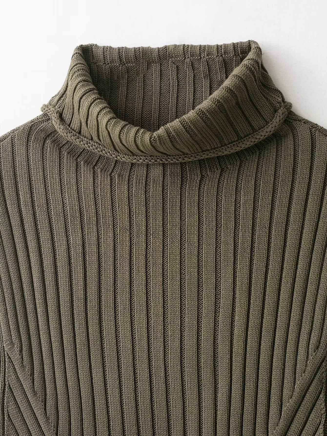 Turtleneck Knit Sweater Vest