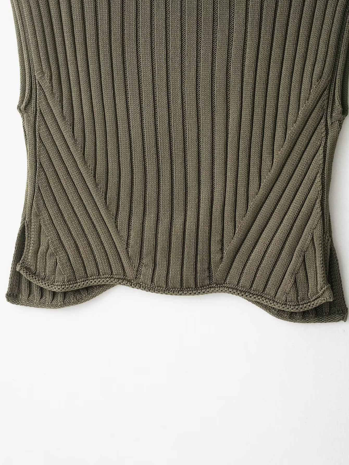 Turtleneck Knit Sweater Vest