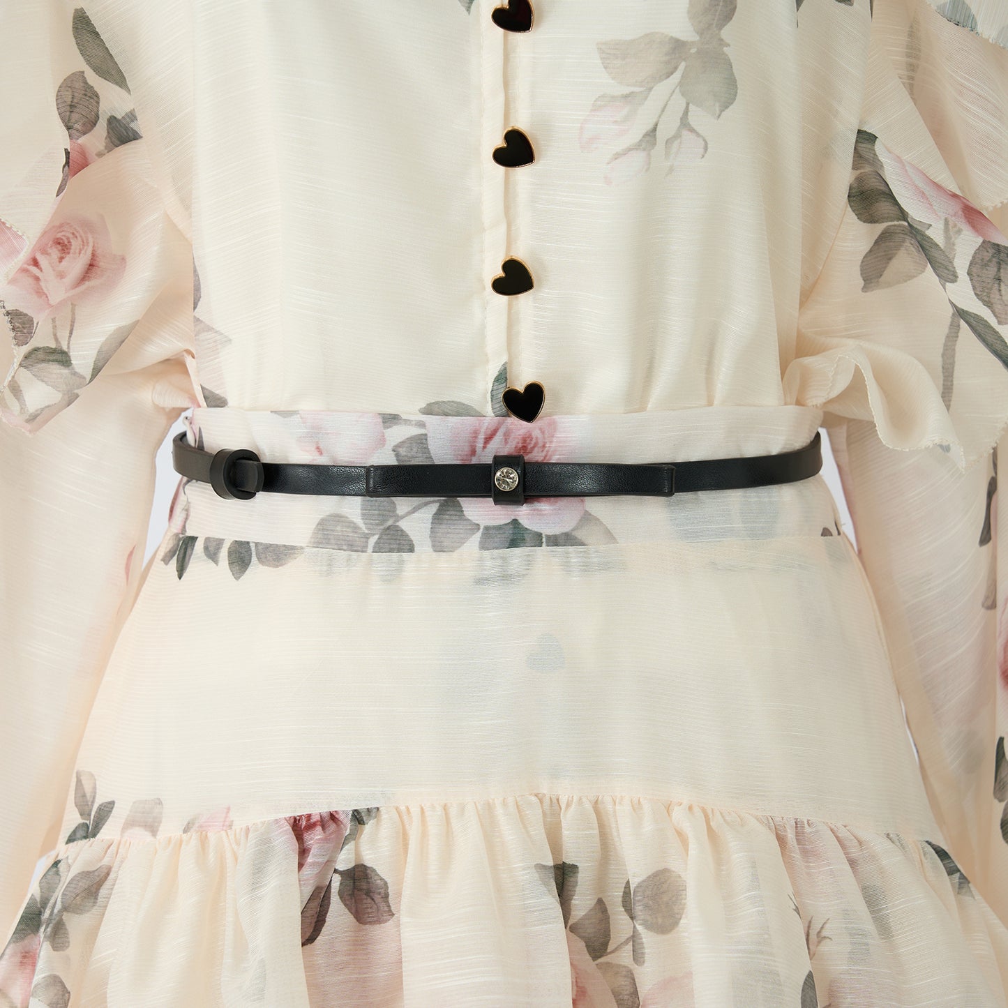 Designer Floral Skirt Set Women's Halter Top Three Piece Set
