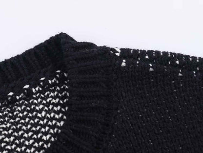 Question Mark Jacquard Knitted Sweater
