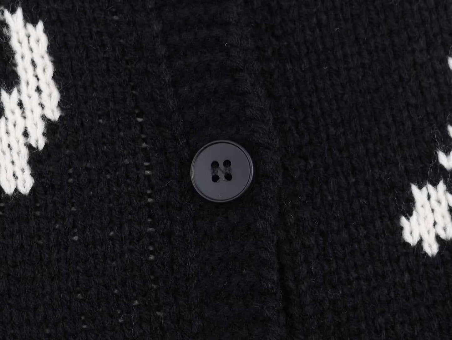Question Mark Jacquard Knitted Sweater