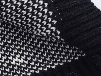 Question Mark Jacquard Knitted Sweater