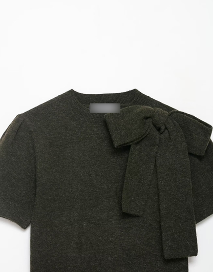 Solid Color Cardigan T-shirt