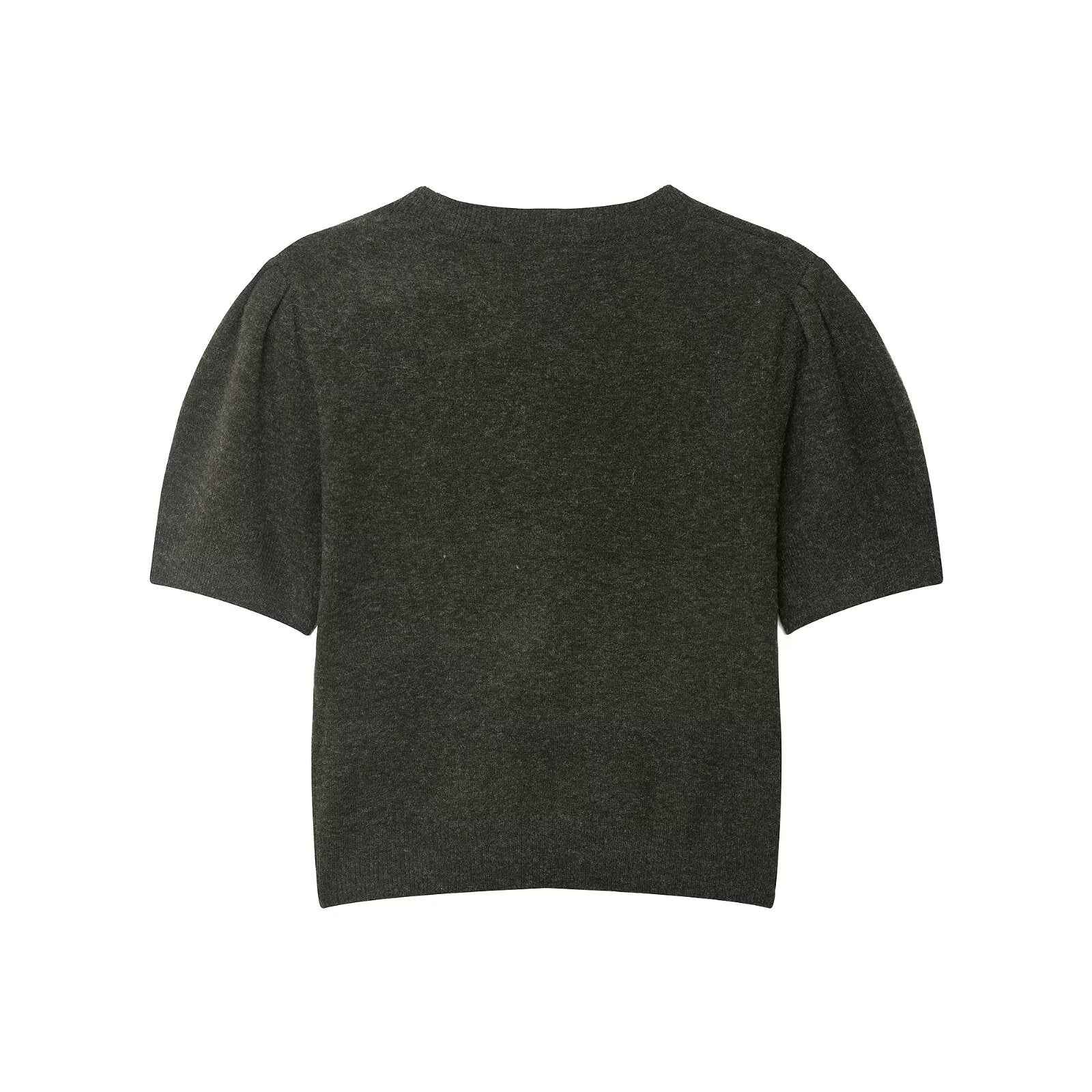 Solid Color Cardigan T-shirt
