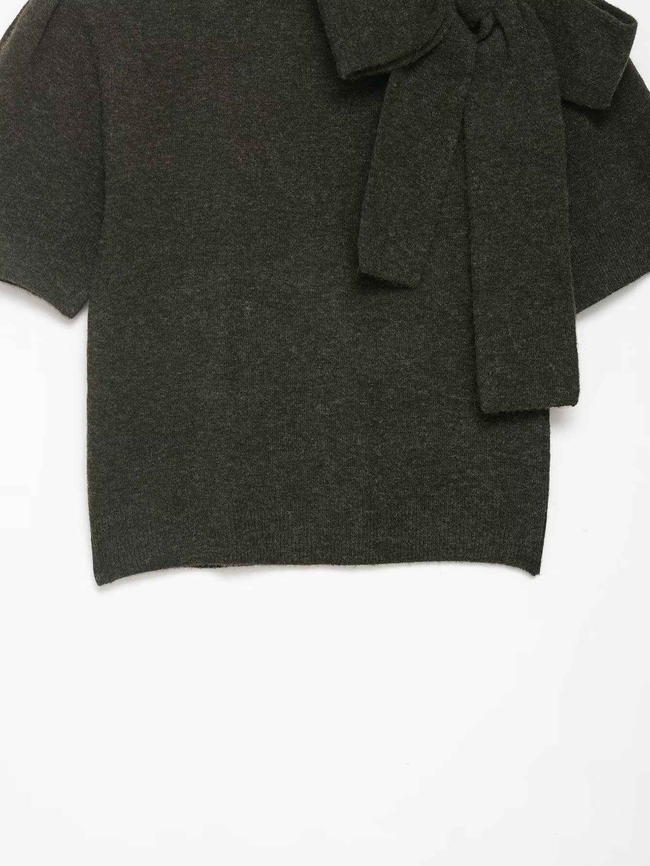 Solid Color Cardigan T-shirt