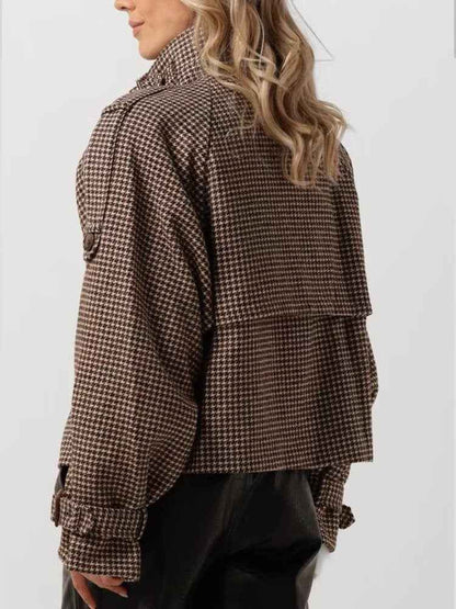 Retro Plaid Woolen Jacket MUNSIEUR New Arrivals