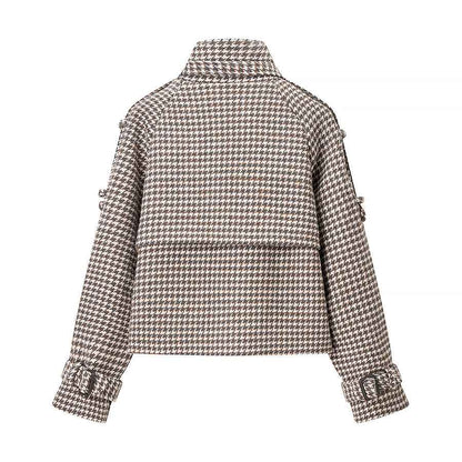 Retro Plaid Woolen Jacket MUNSIEUR New Arrivals