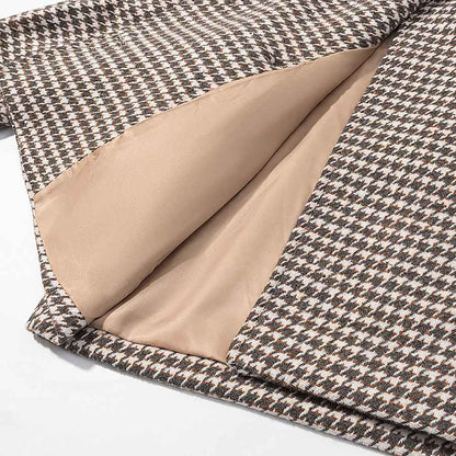 Retro Plaid Woolen Jacket MUNSIEUR New Arrivals